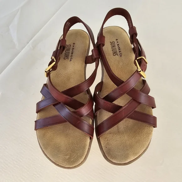 G.H. Bass & Co. Sunjuns Women's Brown Sandals - Picture 1 of 8